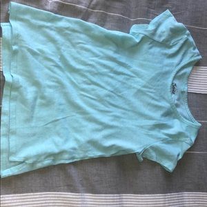 light blue tee